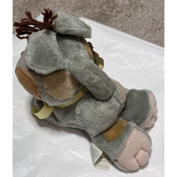 Vtg 1986 CPK Pets Grey Dog Yellow Leash Cabbage Patch Kids Plush Toy NOS NWT - Picture 3 of 14